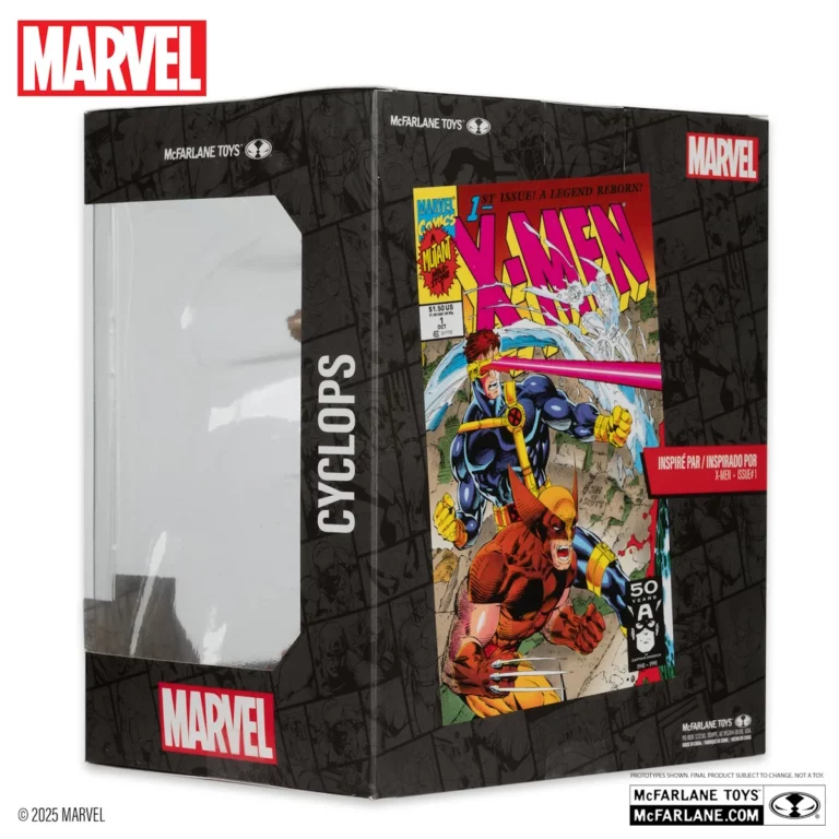08. McFarlane Marvel Cyclops (X Men #1) Figura, 17cm