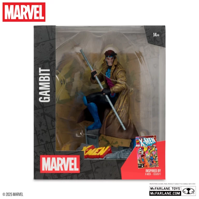 08. McFarlane Marvel Gambit (X Men #1) Figura, 18cm