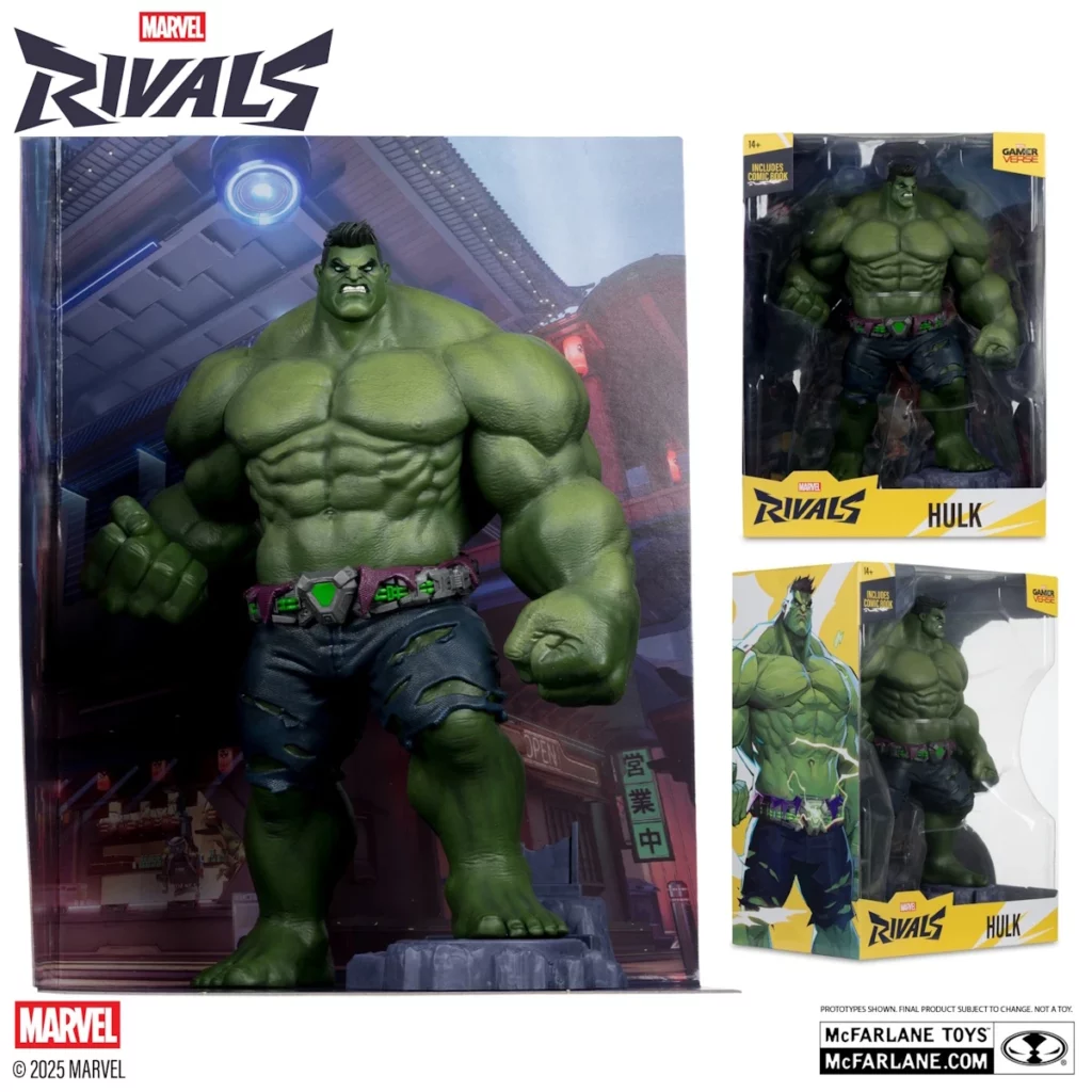 08. McFarlane Marvel Hulk (Marvel Rivals) Figura, 27cm