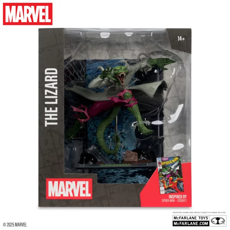 08. McFarlane Marvel The Lizard (Spider Man #2) Figura, 15cm