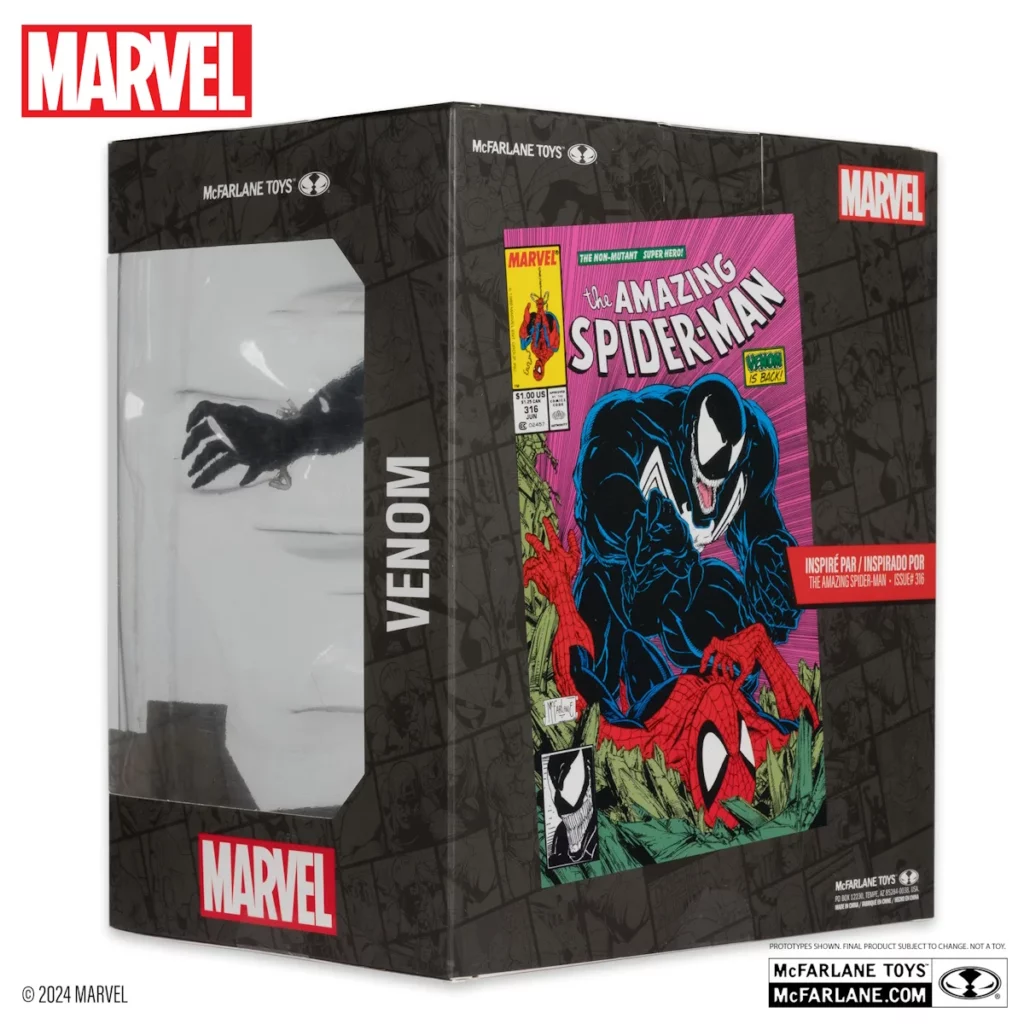 08. McFarlane Marvel Venom (The Amazing Spider Man #316) Figura, 16cm