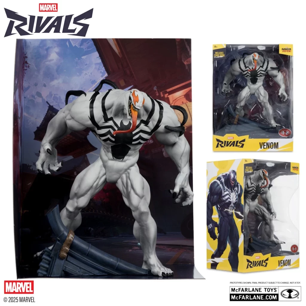 08. McFarlane Red Platinum Edition Venom (Marvel Rivals) Figura, 24cm