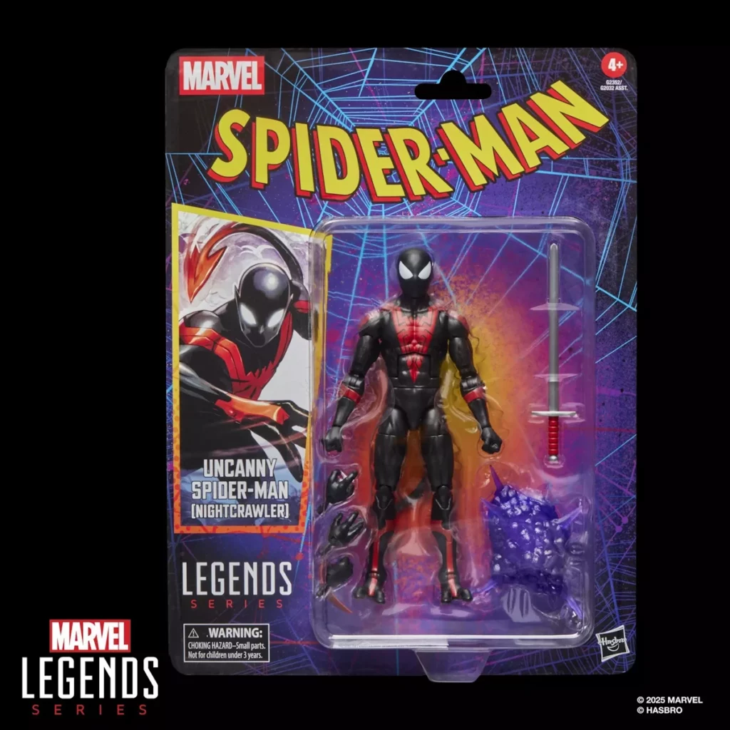 09. Marvel Legends Series Uncanny Spider Man (Nightcrawler) Figura, 15cm