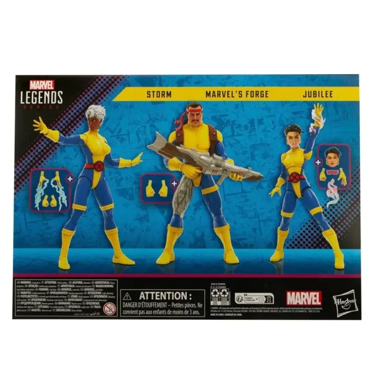 09. Marvel Legends Series X Men Storm, Marvel's Forge & Jubilee Figure, 15cm