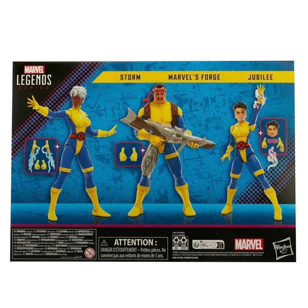 09. Marvel Legends Series X Men Storm, Marvel's Forge & Jubilee Figure, 15cm