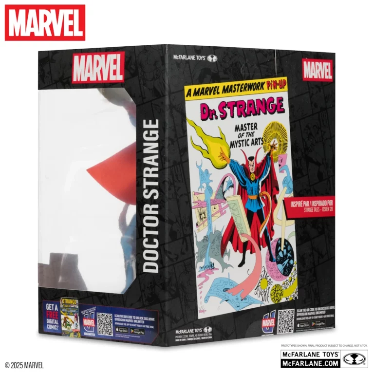 09. McFarlane Marvel Doctor Strange (Strange Tales #128) Figura, 20cm