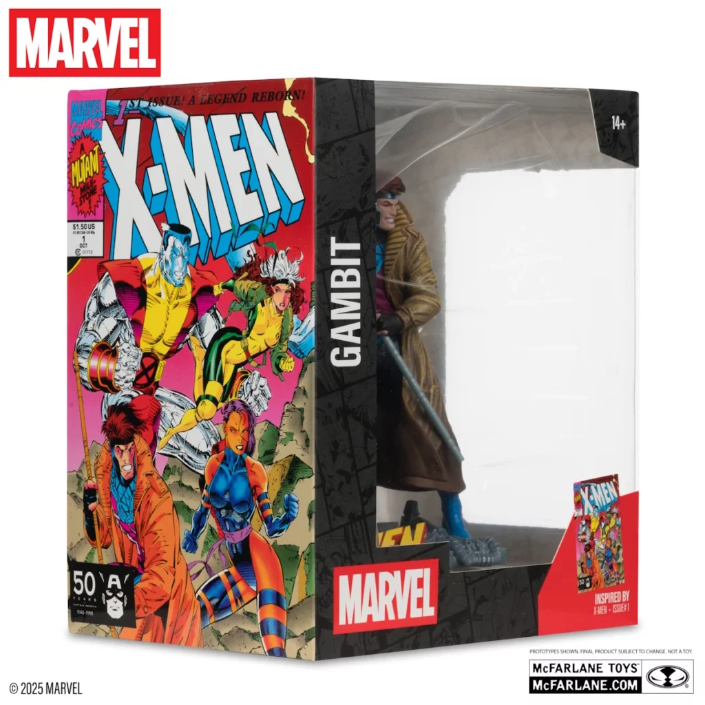 09. McFarlane Marvel Gambit (X Men #1) Figura, 18cm