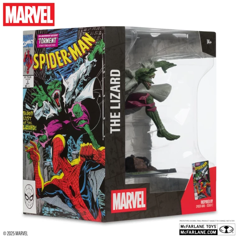 09. McFarlane Marvel The Lizard (Spider Man #2) Figura, 15cm