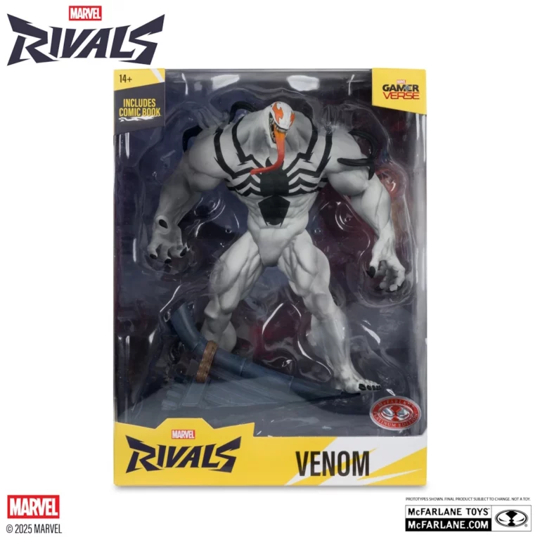 09. McFarlane Red Platinum Edition Venom (Marvel Rivals) Figura, 24cm