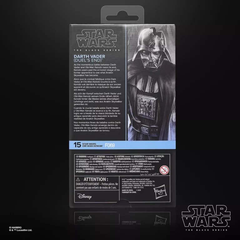 09. Star Wars Obi Wan Kenobi Darth Vader (Duel's End) Figura, 15cm
