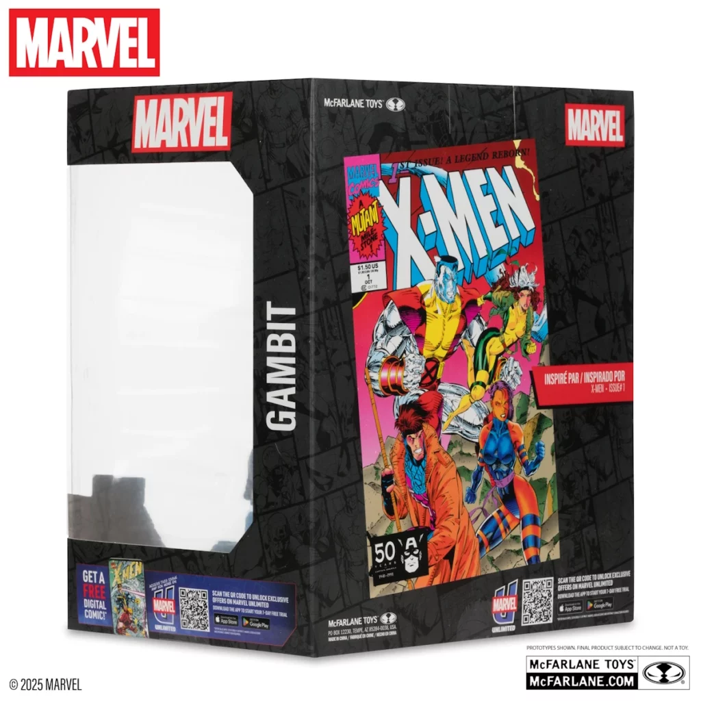 10. McFarlane Marvel Gambit (X Men #1) Figura, 18cm
