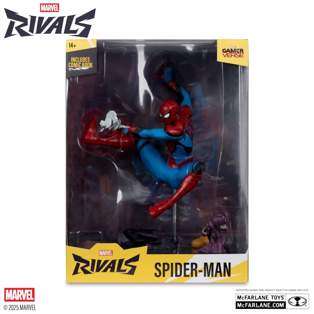 10. McFarlane Marvel Spider Man (Marvel Rivals) Figura, 26cm