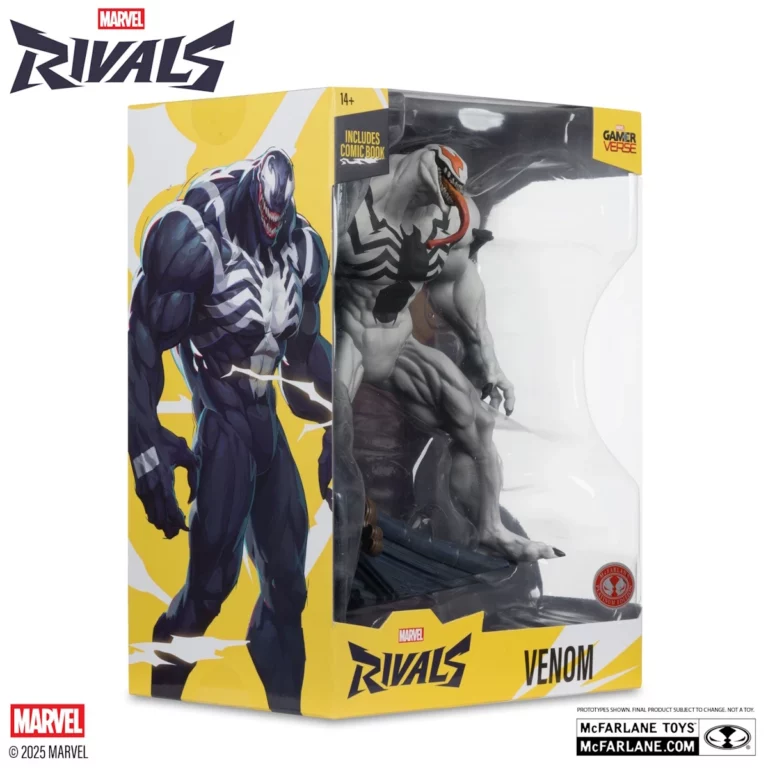 10. McFarlane Red Platinum Edition Venom (Marvel Rivals) Figura, 24cm
