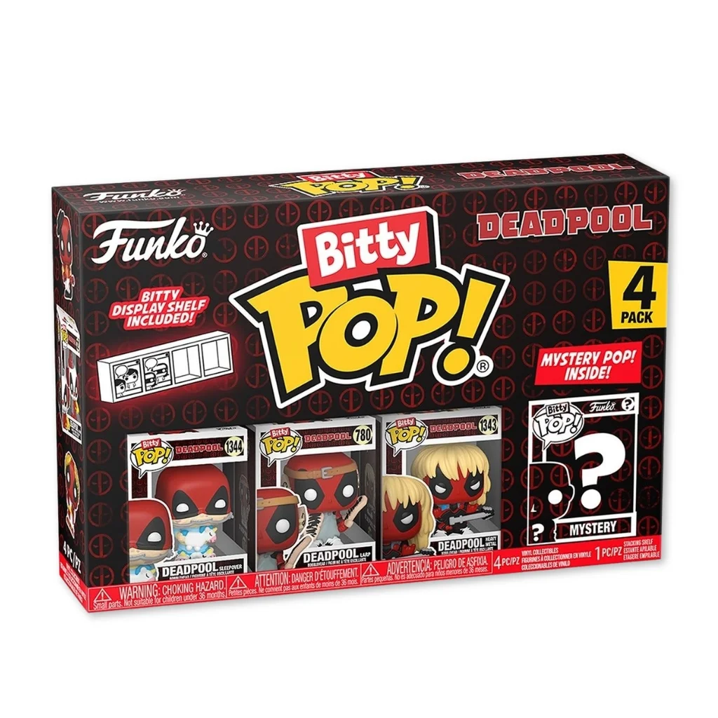 01. Funko Bitty Pop! Deadpool 4 Pack Series 4