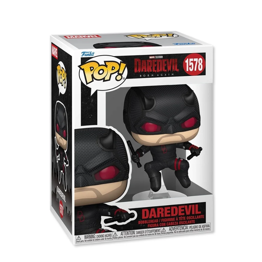 01. Funko Pop! Marvel Daredevil Born Again Daredevil (Black Suit) #1578