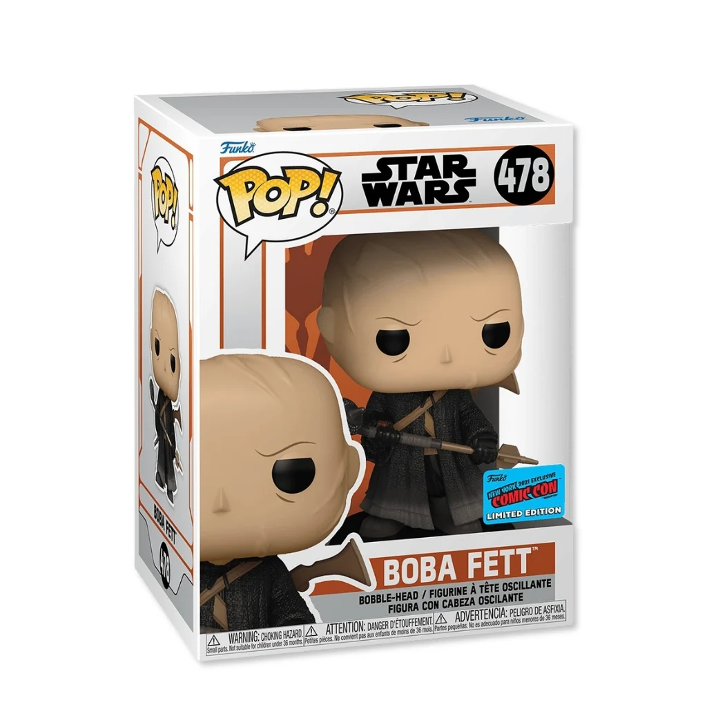 01. Funko Pop! Star Wars The Mandalorian Boba Fett #478