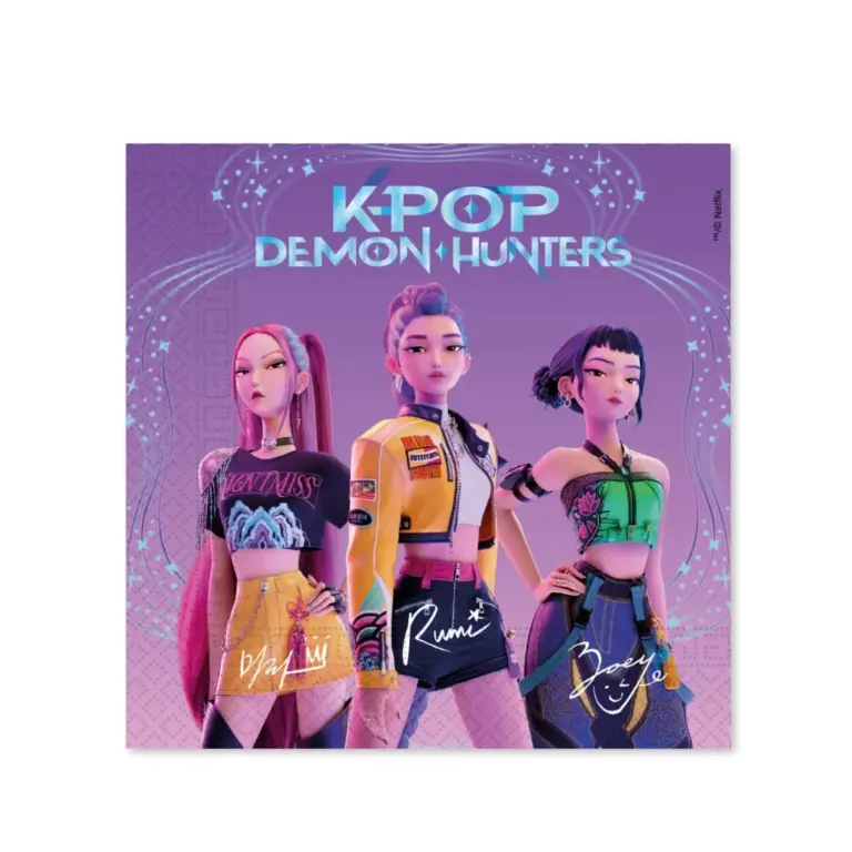 01. KPop Demon Hunters Salvete 33x33 Cm, 20 Kom