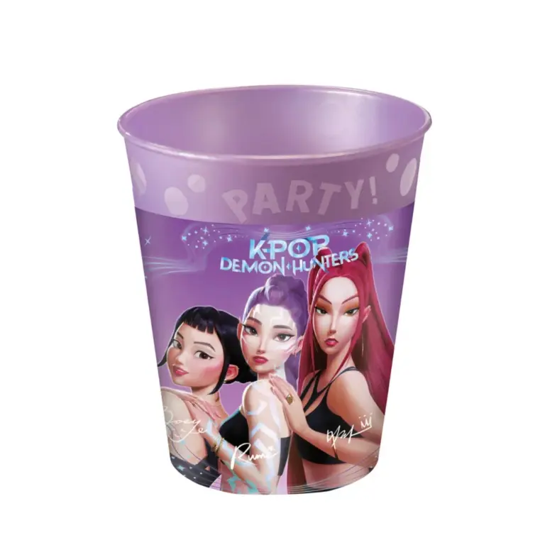 01. KPop Demon Hunters Set Od 4 Plastične šalice, 250 Ml