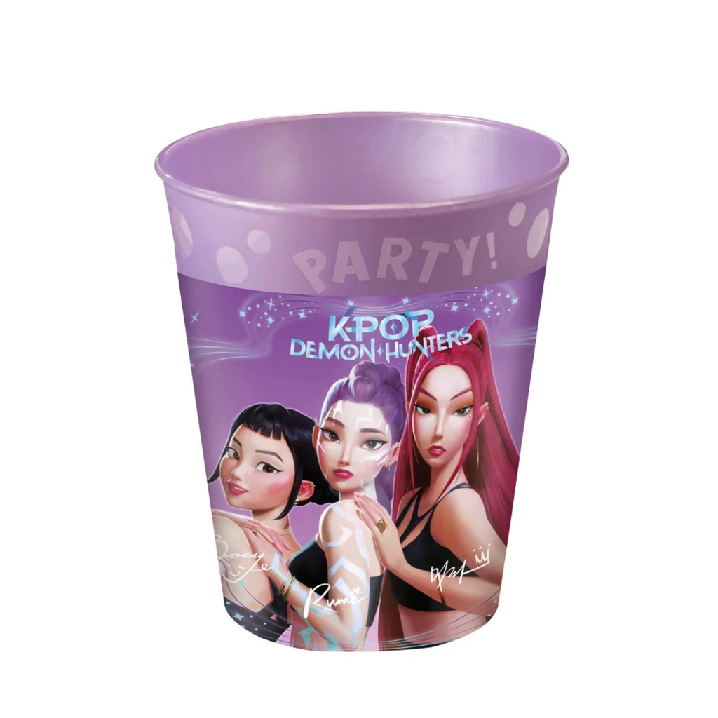 01. KPop Demon Hunters Set Od 4 Plastične šalice, 250 Ml