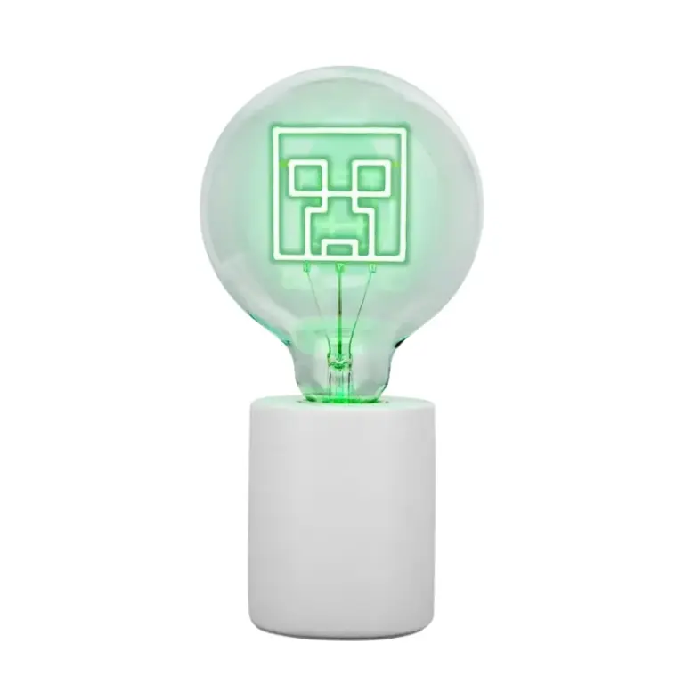 01. Minecraft Creeper LED Neon Bulb Lamp