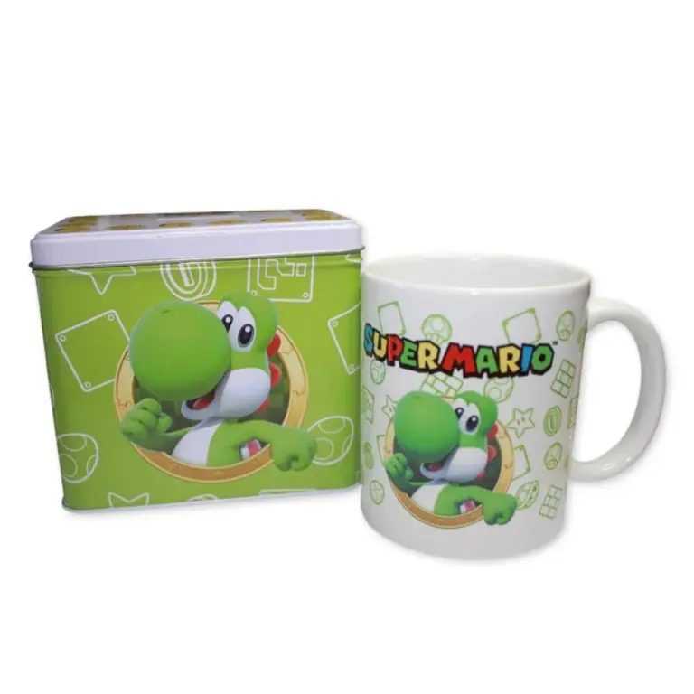 01. Nintendo Super Mario Bros Yoshi šalica + Kasica