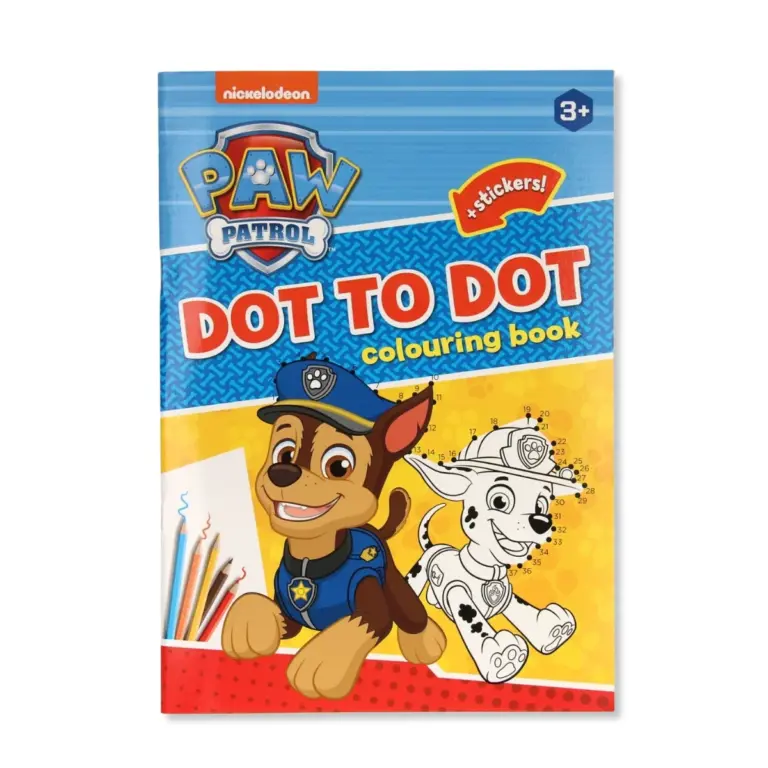 01. Paw Patrol Bojanka Sa Spajanjem Točaka + Naljepnice (32 Stranice)
