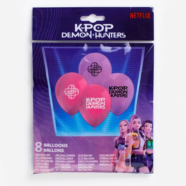 02. KPop Demon Hunters Baloni 28 Cm, 8 Kom