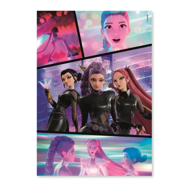 02. KPop Demon Hunters Puzzle Take Down, 300pcs