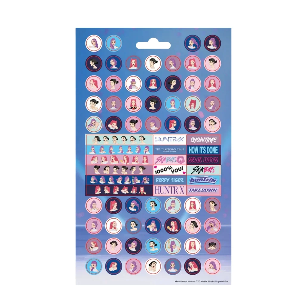 04. KPop Demon Hunters 'World Tour' Naljepnice, 500 Kom
