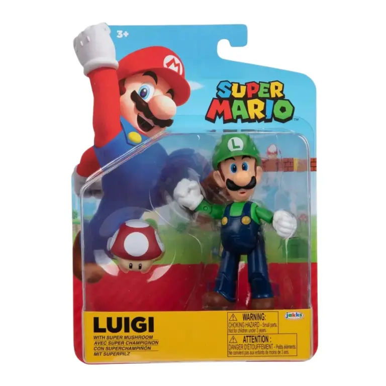 04. Super Mario Bros Luigi Figurica, 10cm