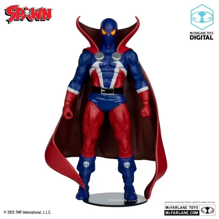 05. McFarlane Digital Spawn 1977 Figura, 18cm + Strip (Spawn #1)