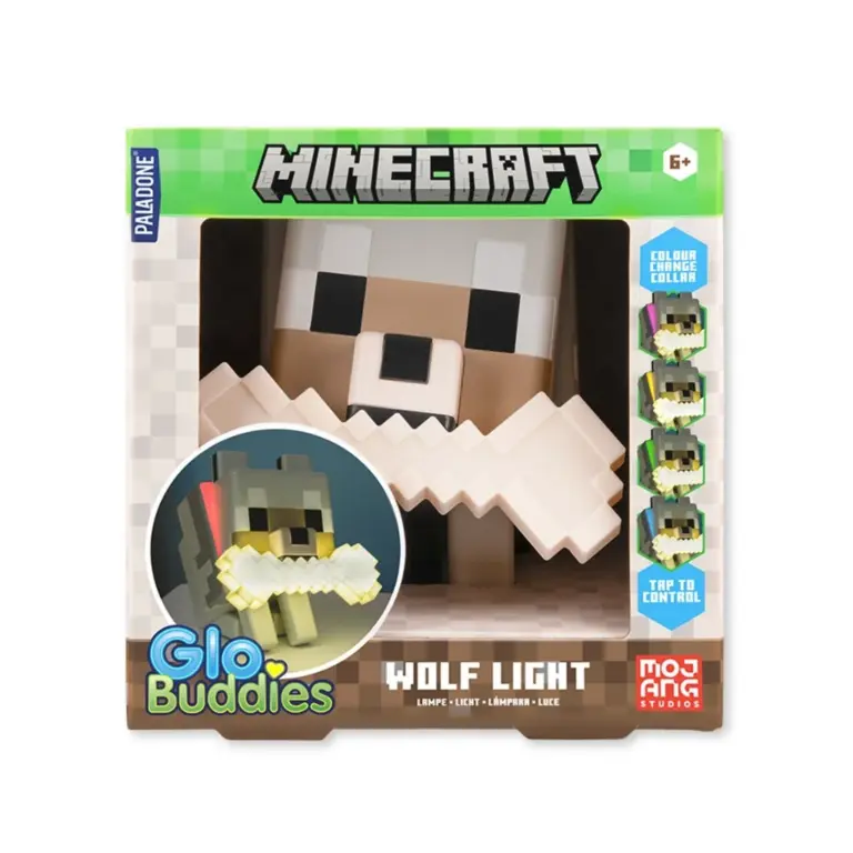 06. Paladone GloBuddies Minecraft Wolf Light