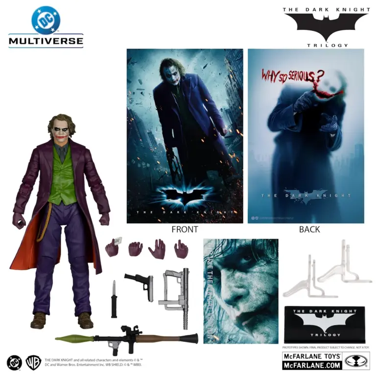 07. McFarlane DC Multiverse The Joker (The Dark Knight) Figura, 18cm