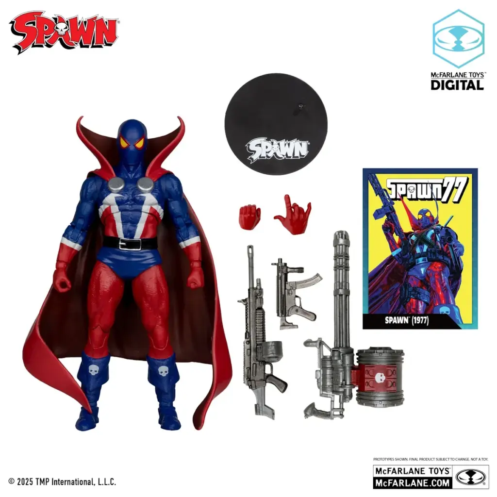 07. McFarlane Digital Spawn 1977 Figura, 18cm + Strip (Spawn #1)