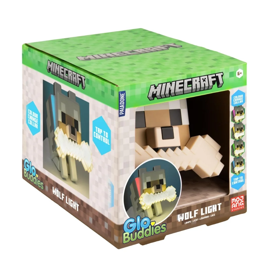 07. Paladone GloBuddies Minecraft Wolf Light