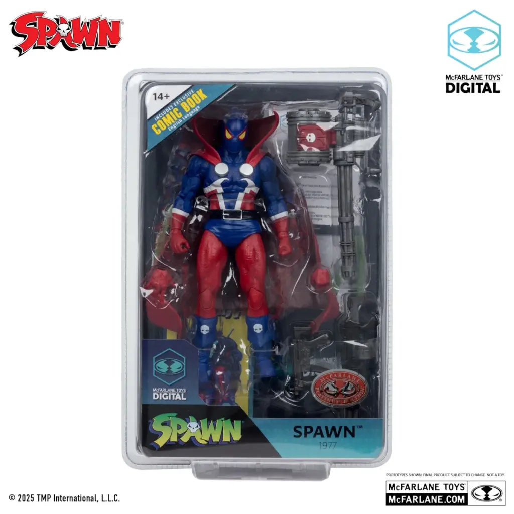 08. McFarlane Digital Spawn 1977 Figura, 18cm + Strip (Spawn #1)