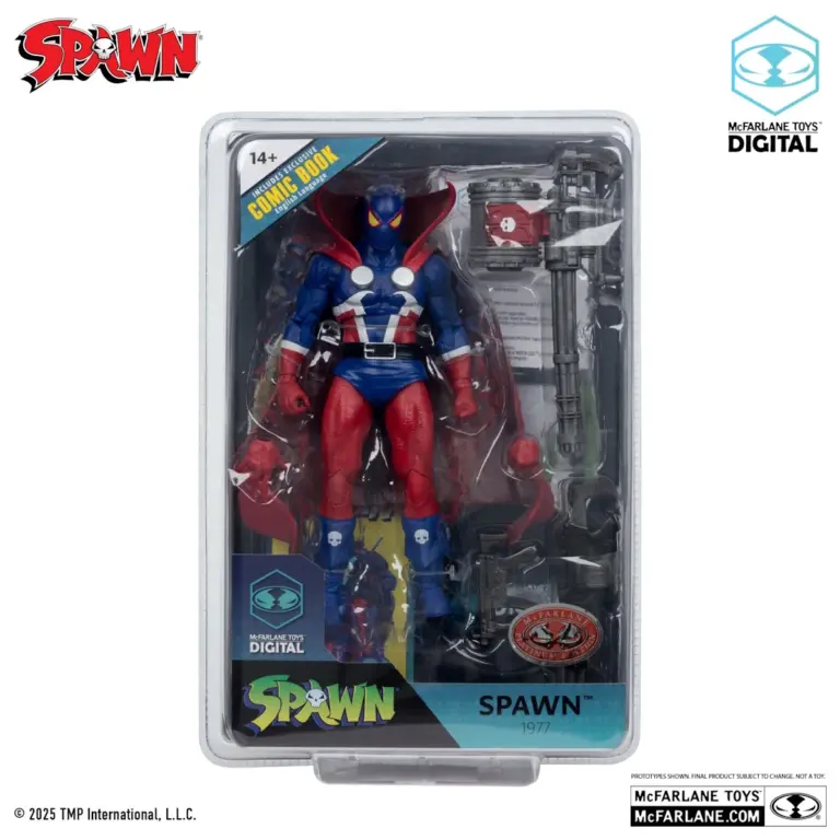08. McFarlane Digital Spawn 1977 Figura, 18cm + Strip (Spawn #1)