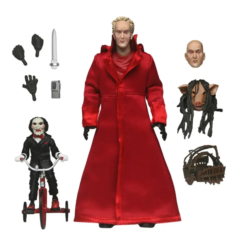 08. NECA Saw Ultimate Jigsaw Killer (Red Robe) Figura, 18cm