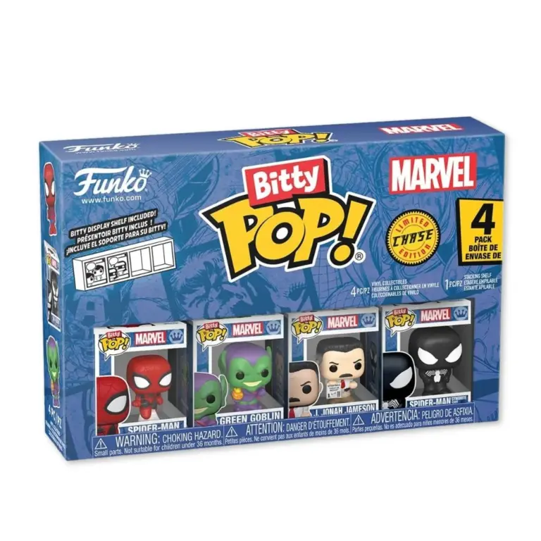 01. Funko Bitty Pop! Spider Man 4 Pack Series 1