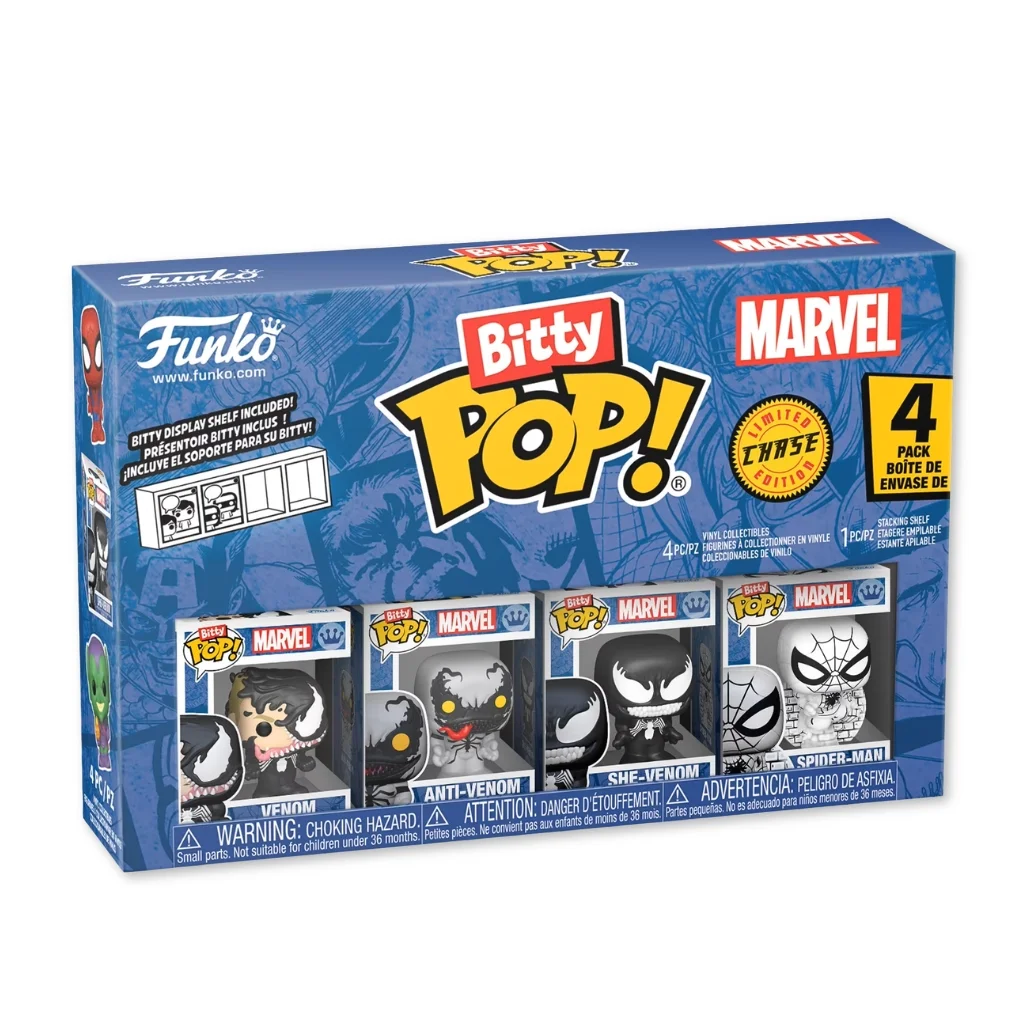 01. Funko Bitty Pop! Spider Man 4 Pack Series 3