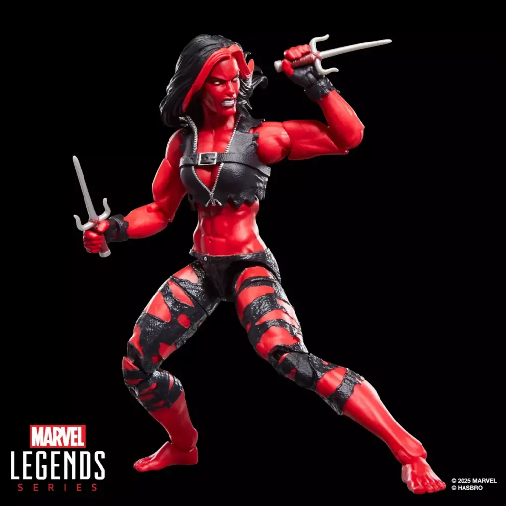 02. Marvel Legends Series Hulk Red She Hulk Figura, 15cm
