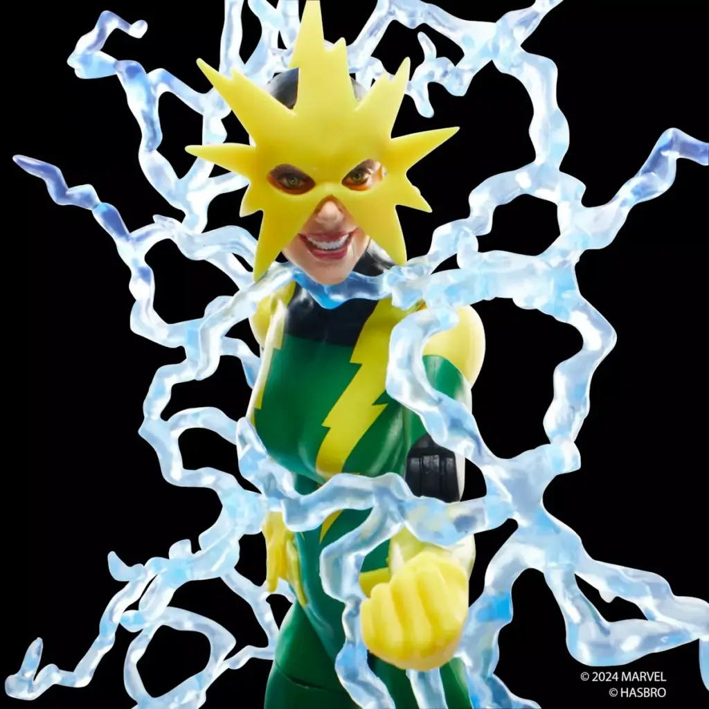 04. Marvel Legends Series Spider Man Electro (Francine Frye) Figura, 15cm