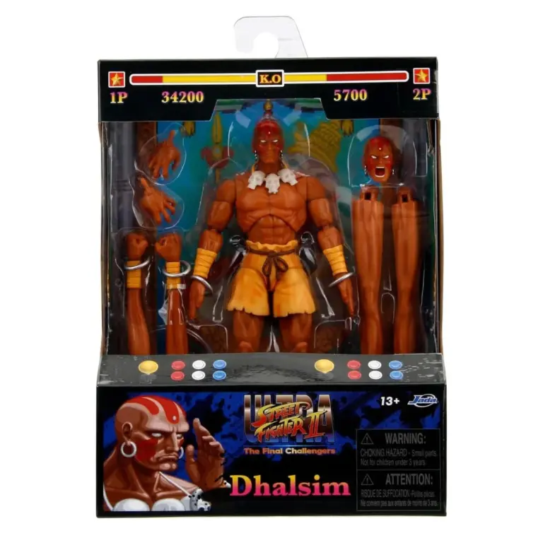 06. Ultra Street Fighter II Dhalsim Figura, 15cm