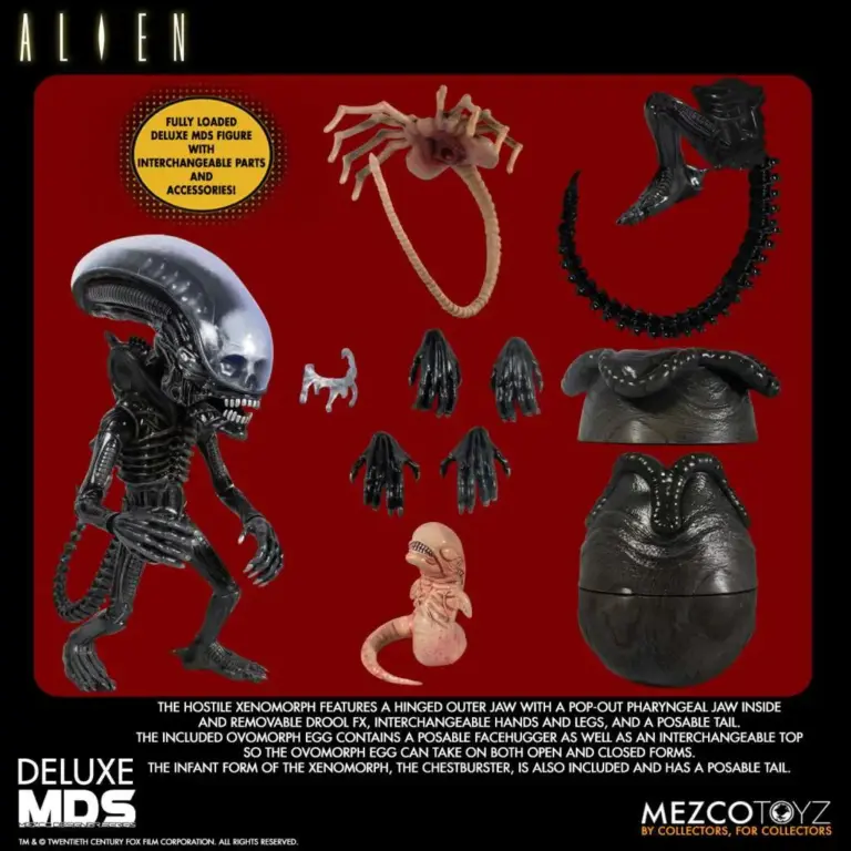 07. MDS Alien Deluxe Xenomorph Figura, 18cm