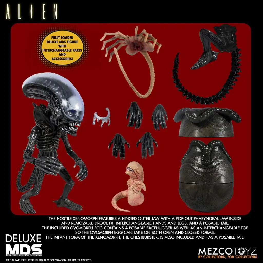 07. MDS Alien Deluxe Xenomorph Figura, 18cm