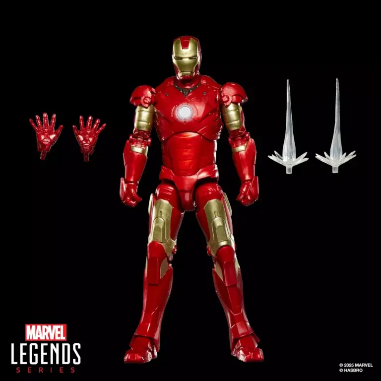 08. Marvel Legends Series Iron Man Mark III Figura, 15cm