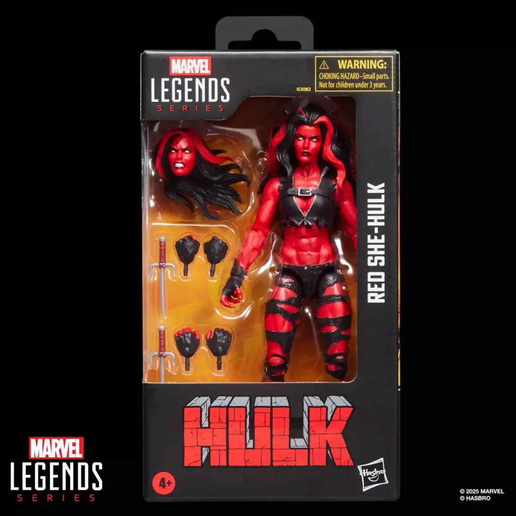 09. Marvel Legends Series Hulk Red She Hulk Figura, 15cm