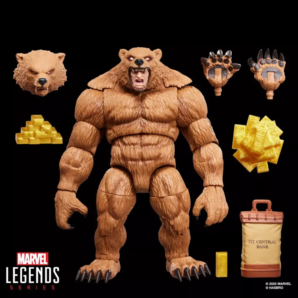 09. Marvel Legends Series Spider Man Marvel's Grizzly Figura, 15cm