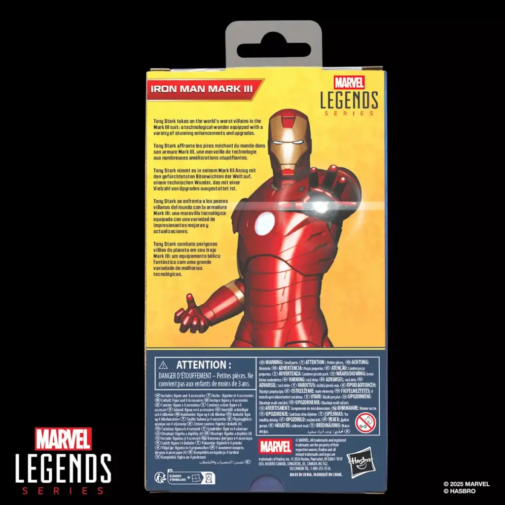 10. Marvel Legends Series Iron Man Mark III Figura, 15cm