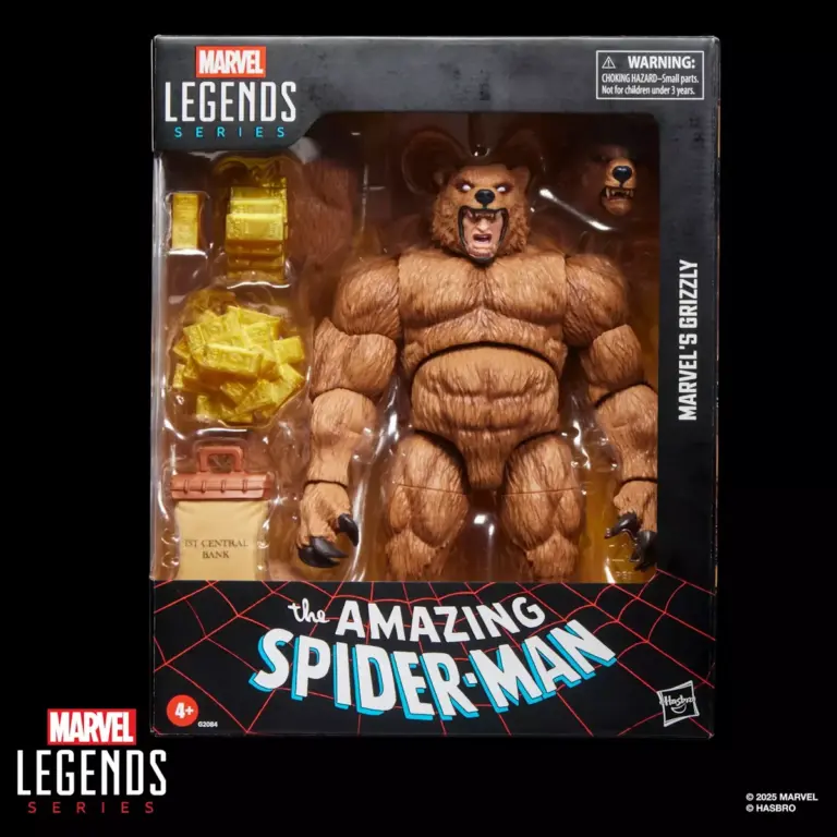 10. Marvel Legends Series Spider Man Marvel's Grizzly Figura, 15cm